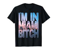 Miami Skyline Sunset tee I'm in Miami Camisa gráfica Divertida Camiseta