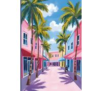 Miami Travel Journal for Women: A lined 6x9 notebook to write about your beach vacation in Florida!