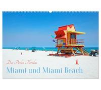 Miami und Miami Beach (Wandkalender 2026 DIN A2 quer), CALVENDO Monatskalender: Der Süden Floridas mit imposanten Skylines, weißem Sandstrand und türkisblauem Wasser