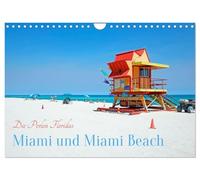 Miami und Miami Beach (Wandkalender 2026 DIN A4 quer), CALVENDO Monatskalender: Der Süden Floridas mit imposanten Skylines, weißem Sandstrand und türkisblauem Wasser