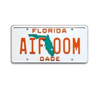 Miami Vice | AIF 00M | Metal Stamped License Plate