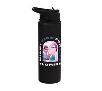 Miami Vice Airbrush Florida Stainless Steel Insulated Water Bottle