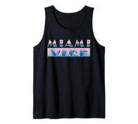 Miami Vice Airbrush Sunset Logo Camiseta sin Mangas