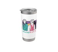 Miami Vice Coastal Duo Retro Vaso térmico de acero inoxidable de doble pared