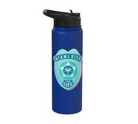 Miami Vice For Life Airbrush Pocket Hit Badge Stainless Steel Insulated Water Bottle