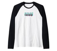 Miami Vice Front & Back Neon Duo Camiseta Manga Raglan