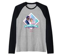 Miami Vice Let’s Hit It Airbrush Diamond Camiseta Manga Raglan