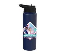 Miami Vice Let’s Hit It Airbrush Diamond Stainless Steel Insulated Water Bottle