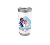 Miami Vice Let’s Hit It Airbrush Diamond Vaso térmico de acero inoxidable de doble pared