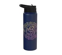 Miami Vice Neon Airbrush Palm Tree Stainless Steel Insulated Water Bottle