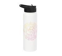 Miami Vice Neon Airbrush Palm Tree Stainless Steel Insulated Water Bottle