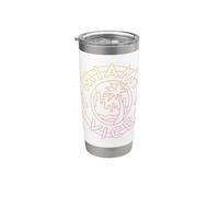 Miami Vice Neon Airbrush Palm Tree Vaso térmico de acero inoxidable de doble pared