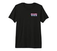 Miami Vice Retro Airbrush Front & Back Camiseta Premium