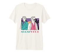 Miami Vice Retro Vibes Estética Pastel Sun Camiseta Premium