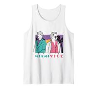 Miami Vice Retro Vibes Estética Pastel Sun Camiseta sin Mangas