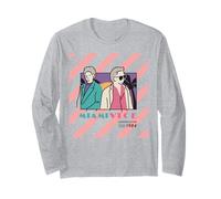 Miami Vice Undercover 1984 Retro Stripes Manga Larga