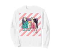 Miami Vice Undercover 1984 Retro Stripes Sudadera