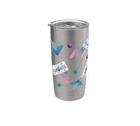 Miami Vice Undercover Airbrush All Over Print Vaso térmico de acero inoxidable de doble pared