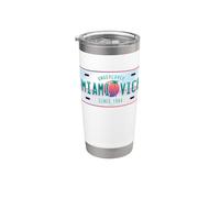 Miami Vice Undercover Since 1984 Airbrush Plate Vaso térmico de acero inoxidable de doble pared