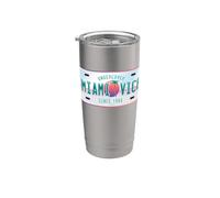 Miami Vice Undercover Since 1984 Airbrush Plate Vaso térmico de acero inoxidable de doble pared