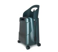 MiaMily Equipaje de Mano de 4 Ruedas con Asiento para niños con cinturón de Seguridad, Bolsillo Impermeable, asa Ajustable y Cuerpo Duro con Capacidad de 43 litros, Forest Verde, Equipaje de Mano con