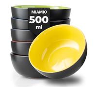MIAMIO - Cuencos para muesli (500 ml), set de 6 - Le Papillon (Multicolor)