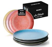 MIAMIO - set de 6 platos cerámicos 26 cm Las Palmitas para cocina