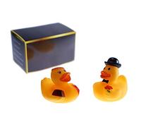 MIAMIO - Set de Patitos de Baño para Parejas - Patitos de Goma Regalo para Novio, Novia, Mr & Mrs - Divertido Regalo para San Valentín, Boda o Cumpleaños