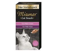 Miamor Cat Confect Malt-Cream - Paquete de 24 paquetes de 15 g (4 paquetes, contenido del paquete: 0,36 kg)