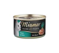 Miamor Feine Filetes en gelatina - comida húmeda para gatos con atún y arroz lata 6x100g