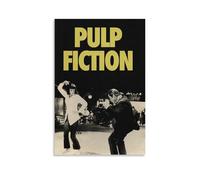 Mianm Póster Vintage Pulp Fiction Película Clásica para Habitación, Arte de Pared Estético en Lienzo, Decoración de Dormitorio 30x45cm (12x18pulg)