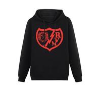 MIAOCHEN Rayo Vallecano - Sudadera con capucha para hombre, de manga larga, de algodón, Negro, 3XL