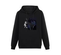 MIAOCHEN Sudadera con capucha Rurouni Kenshin Samurai X Manga para hombre, Negro, M