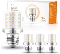 MIAOKE Bombilla LED E26/E27, Luz CáLida, 10 W, 900 LúMenes, 90% De Ahorro EnergéTico, Espiral, Ideal Para BañOs Y Ventiladores De Techo