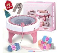 MIAOKE Máquina de tejer, máquina de agujas rotativas de 40 agujas de telar para adultos, juguetes de bricolaje de gran tamaño, tejidos a mano, como sombreros, bufandas, guantes