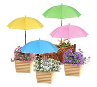 MIAOLLUN Ángulos Ajustables De 24" Sombrillas para Plantas Al Aire Libre Sombrilla De Jardín para Planta En Maceta, Cubierta De Sombra De Sombrilla De Planta De Jardín De 40" De Altura para,4pcs