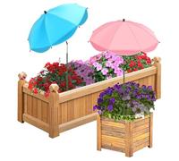MIAOLLUN Sombrillas para Plantas Al Aire Libre, Sombrilla De Protección Solar De 40 "Ángulos Ajustables para Jardín, Cubierta De Sombra para Plantas En Macetas Y Camas De Jardín,2pcs