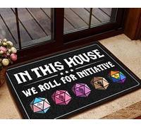 MIAOMANSENSTORE Felpudo Entrada casa En Esta casa rodamos por el Felpudo de la Iniciativa, el Felpudo del hogar de Mazmorras y Dragones Decoracion Hogar, TTha-6398