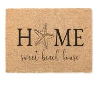 MIAOMANSENSTORE Felpudo Entrada casa Home Sweet Beach House - Felpudo de Verano para Caza, Amantes de la Playa, Felpudo Decorativo para el hogar Decoracion Hogar