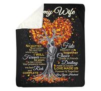 MIAOMANSENSTORE Manta Personalizada para mi Nieta de la Abuela, Abuelo, Lobo, Luna, mi Amor por ti es para Siempre, Nieta, cumpleaños, Navidad, Manta Polar Personalizada