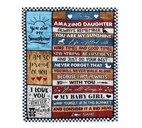 MIAOMANSENSTORE Manta Personalizada para mi Nieta de la Abuela y papá. Este Viejo Caballo te ama, Nieta, cumpleaños, Navidad, Manta de Cama Polar Personalizada.