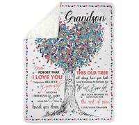 MIAOMANSENSTORE Manta Personalizada para mi Primo de Family Wood. Cree en ti Mismo. Gracias, Primo. Cumpleaños. Acción de Gracias. Navidad. Manta Polar Personalizada para Cama.