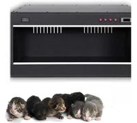 Miaomi - Caja incubadora para mascotas, chioccia para perros grandes, incubadora para gatos para cachorros, incubadora para cachorros (80 x 50 x 50 cm, negro)