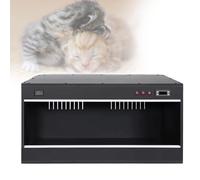 Miaomi - Incubadora para cachorros, caja de incubadora de mascotas de temperatura ajustable, para gatos sin pelo, temperatura ajustada, negro-80-50-50