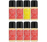 Miaono - Juego de aceites aromáticos (manzana, papaya, coco, melocotón, cereza, limón, pera, kiwi, para quemador de aromas y difusor, envasado en Alemania)