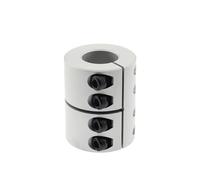 MIAOSHE 1 Uds acoplador de eje rígido 50mm de diámetro 75mm de largo acoplador de abrazadera paso a paso servomotor acoplamiento piezas de impresora 3D Manguito de eje(18X24mm)