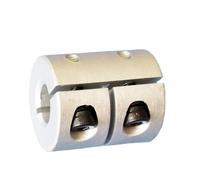 MIAOSHE Acoplador de eje rígido D20 L25, 20mm de diámetro, 25mm de longitud, abrazadera de tornillo de plomo T8, acoplamiento de servomotor paso a paso, 1 Uds. Manguito de eje(4mm to 6.35)
