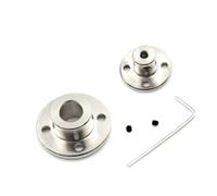 MIAOSHE Acoplamiento de eje rígido de brida, 2 uds., 3mm, 4mm, 5mm, 6mm, abrazadera de Collar, soporte, guía de Motor, acoplador de eje, conector de junta de Motor Manguito de eje(6MM bore)