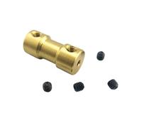 MIAOSHE Acoplamiento rígido de latón, 2mm, 3mm, 3,17mm, 4mm, 5mm, 6mm, piezas de transmisión de eje de conexión, acoplamiento de Motor, 1 Uds. Manguito de eje