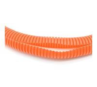 MIAOSHE Manguera de plástico for manguera de 6 metros, con aislamiento de color, corrugado, for auto y automóvil. Tubo de aire(Orange,OD 28mm)